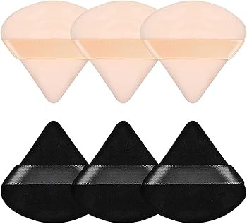 Pimoys 6 Pieces Powder Puff Face Triangle Makeup Sponge Soft Velour Puffs for Loose Powder Settin... | Amazon (US)
