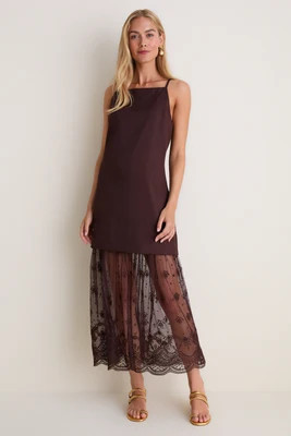 Chocolate Lace Julianne Maxi Dress | Tuckernuck (US)