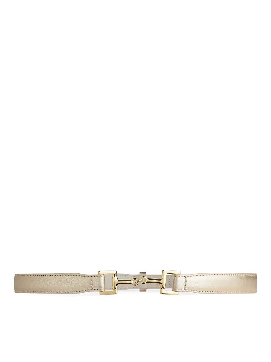 Horsebit Buckle Leather Belt | ARKET