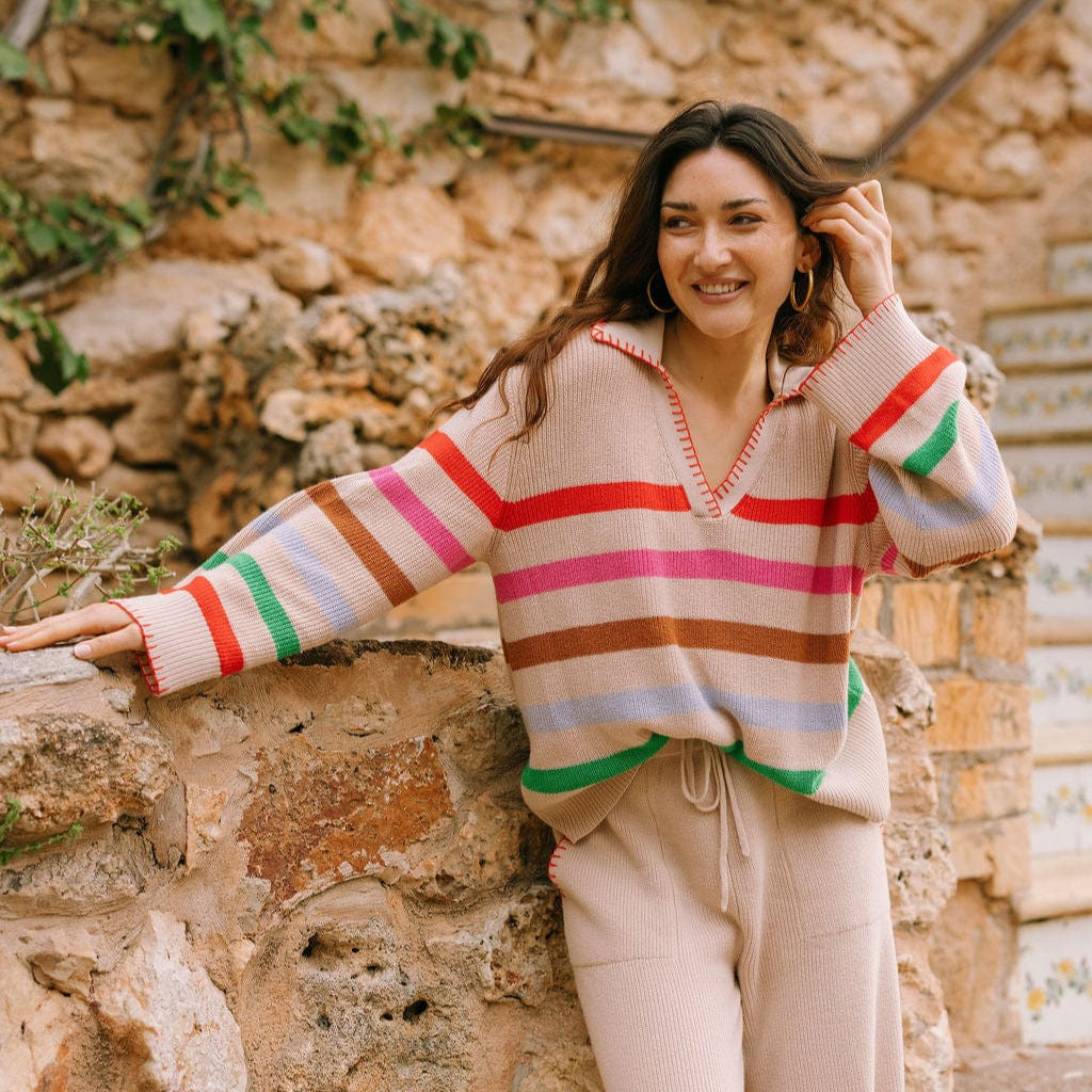 Rainbow Stripe Portia Pullover | Sunshine Tienda