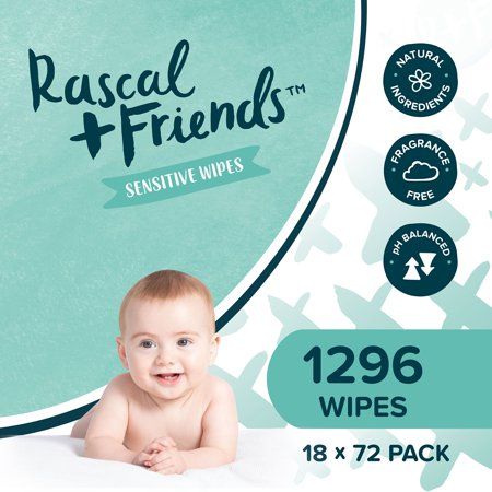 Rascal + Friends Sensitive Baby Wipes, 1296 Count | Walmart (US)