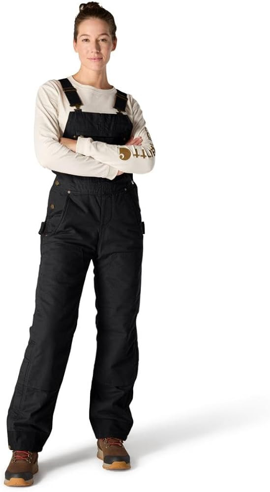 Carhartt Women's Relaxed Fit Washed Duck Insulated Bib Overall | Amazon (US)