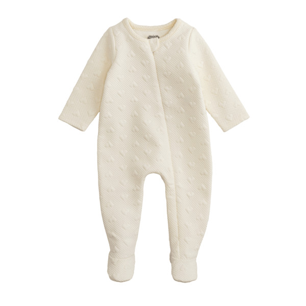 Quilted Heart Baby Sleeper | Mud Pie