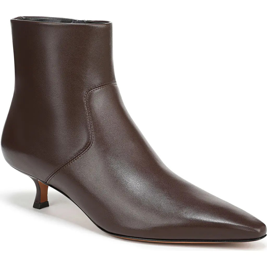 Vince Simone Kitten Heel Bootie in Cacao Brown at Nordstrom Rack, Size 11 | Nordstrom Rack