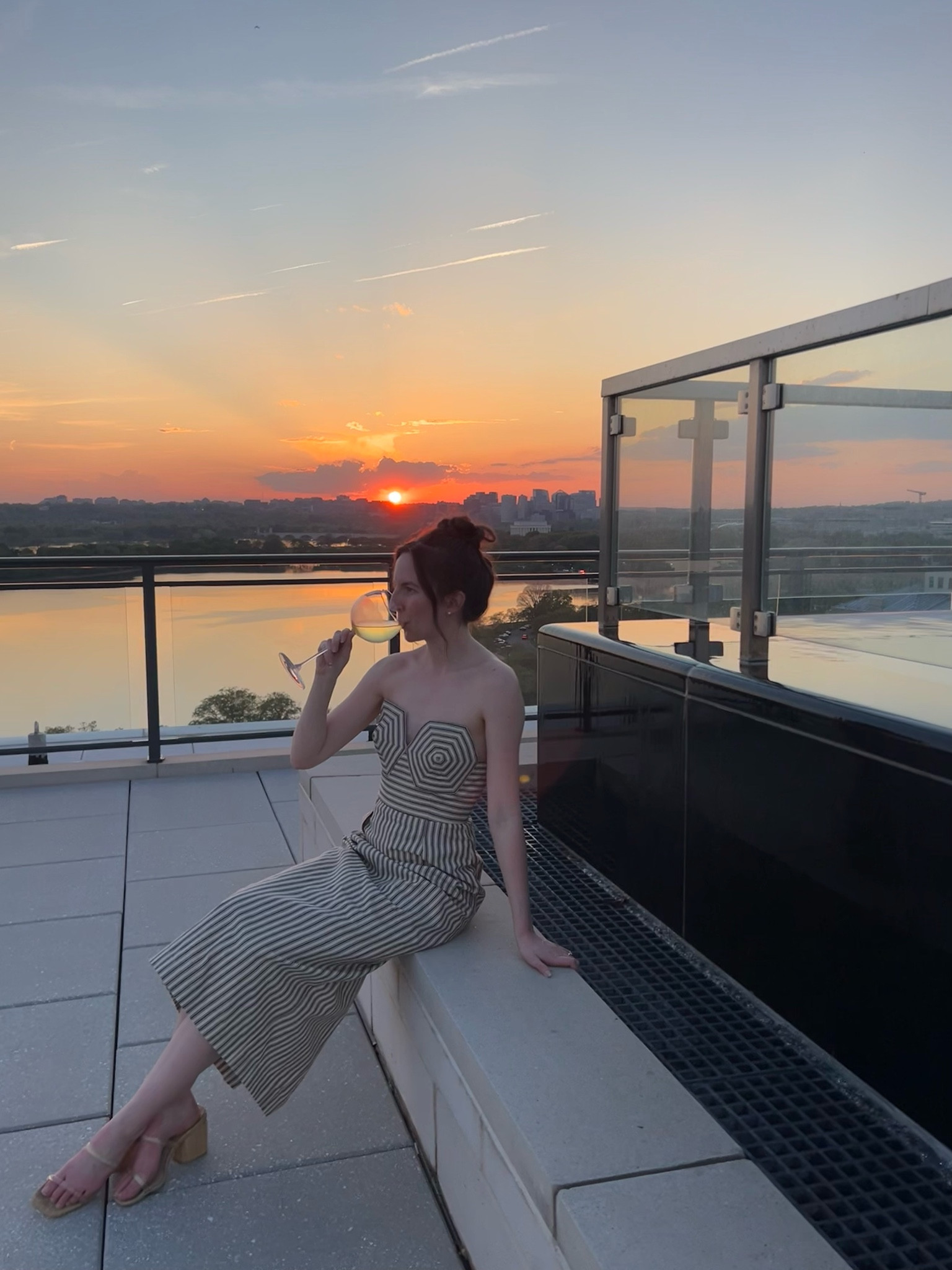 Finally warm enough for drinks a la fresca in my go-to wine glasses. Plus, a summer dress that reminds me of the french riviera, and some cute nude summer heels - vacation outfit at home 🤍

#LTKhome #LTKwedding #LTKsalealert