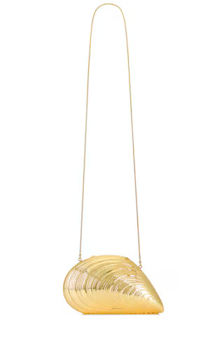 SIMKHAI Bridget Oyster Shell Clutch in Gold from Revolve.com | Revolve Clothing (Global)