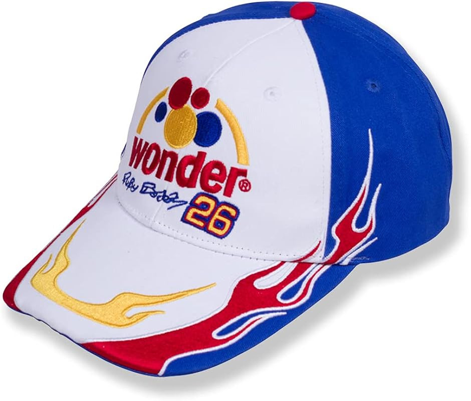 Ricky Bobby Cap Wonder Bread Talladega Nights Racer Hat White and Blue | Amazon (US)