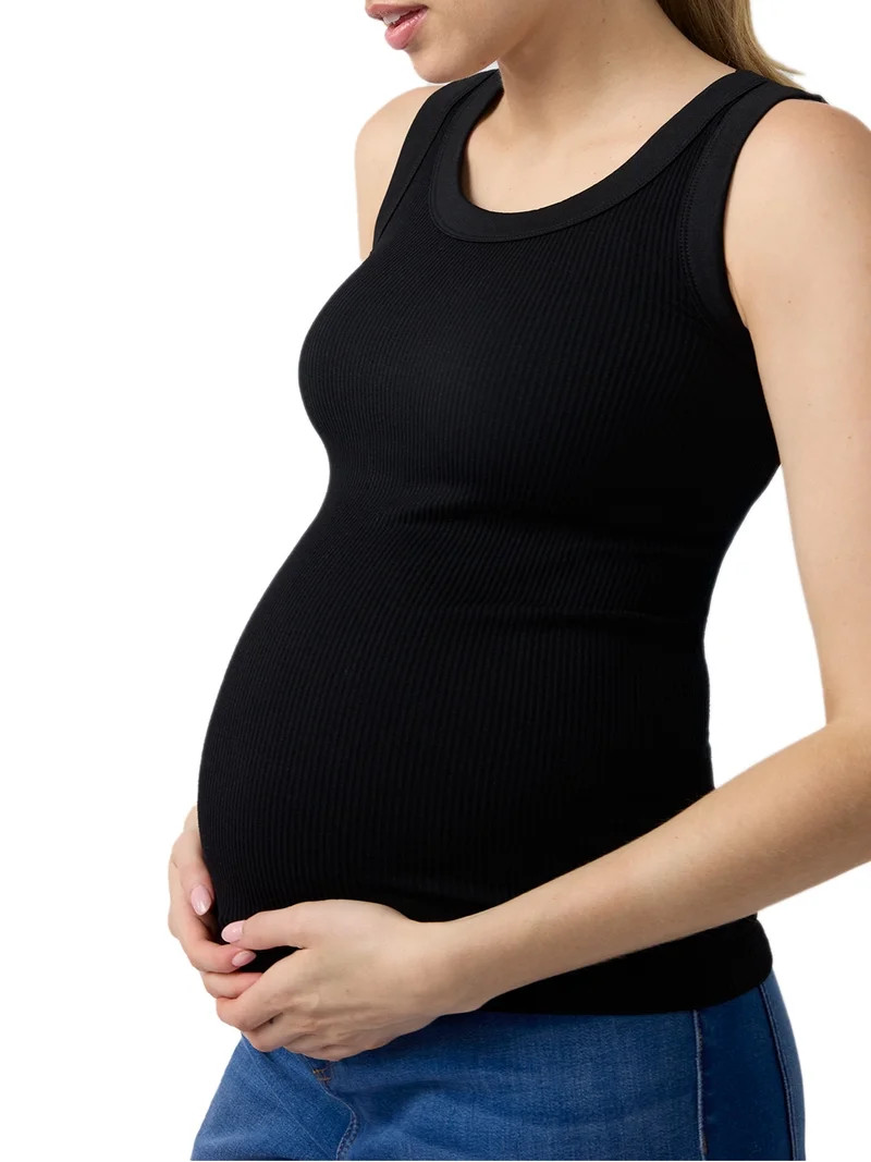 Ingrid & Isabel For Every Belly Women's Maternity Seamless Fitted RibTank, Sizes S-XXL | Walmart (US)