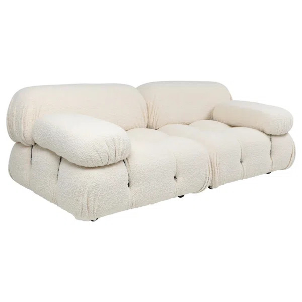 2 Seater Boucle Modular Sofa | Wayfair North America