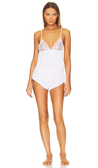 Marseille Satin Cami Set in White | Revolve Clothing (Global)