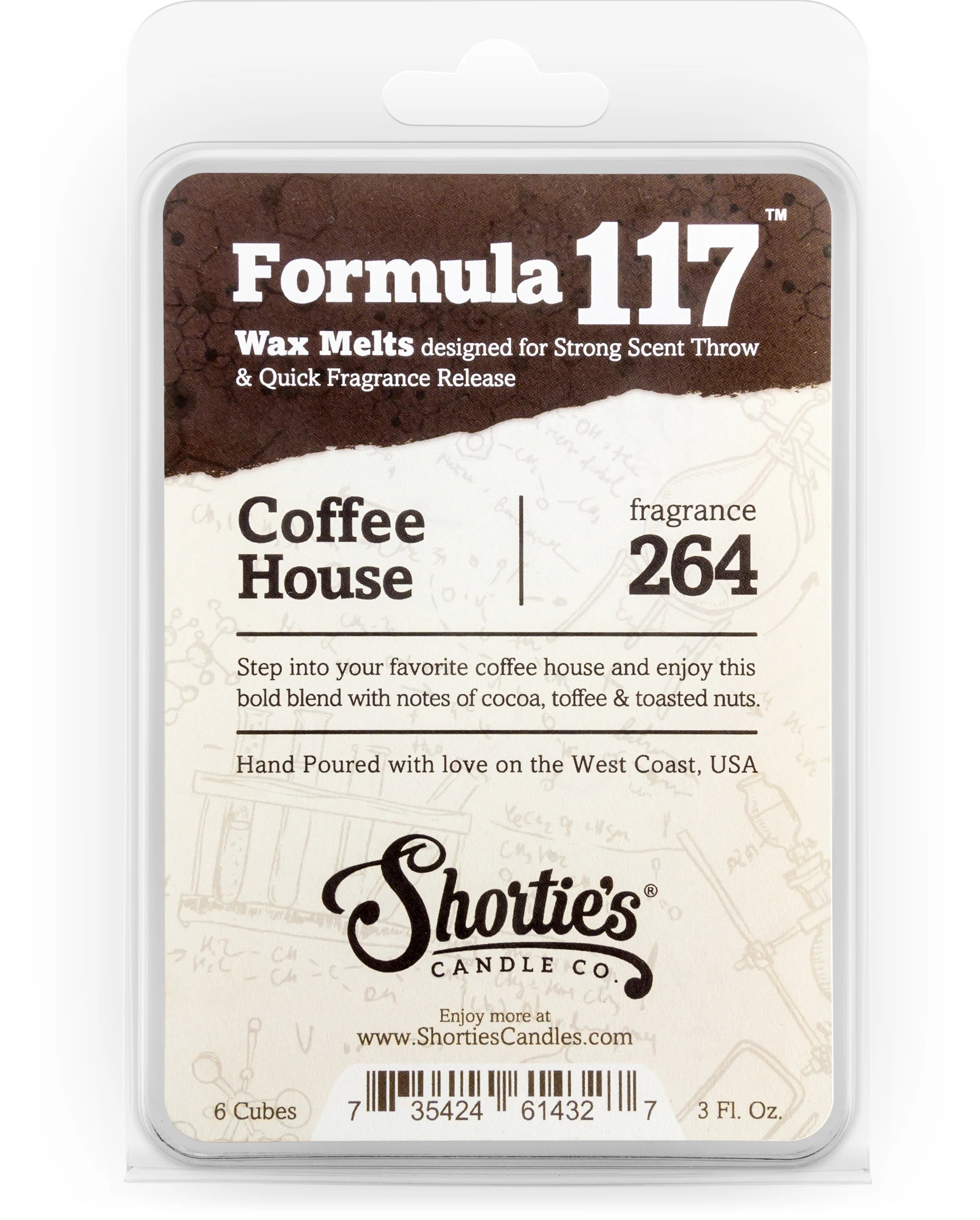 Coffee House Wax Melts - Highly Scented + Natural Oils - Shortie's Candle Company | Walmart (US)