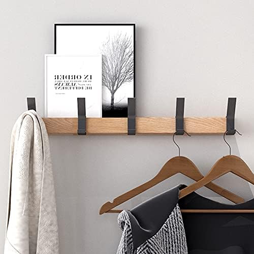 KooNiosio Coat Hook Rack Wall Mounted Coat Rack-5 Double Hook,Aluminum,Metal Coat Hook Rail for C... | Amazon (US)
