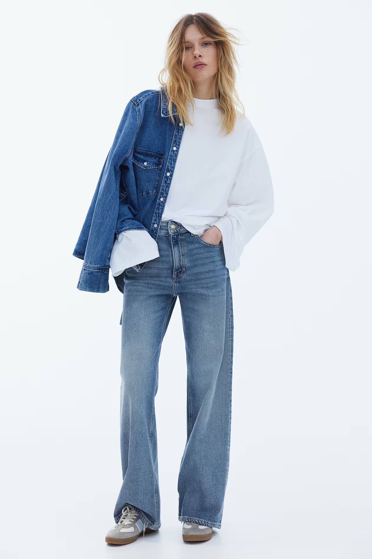 Harper High Rise Wide Leg Jeans | H&M (US + CA)