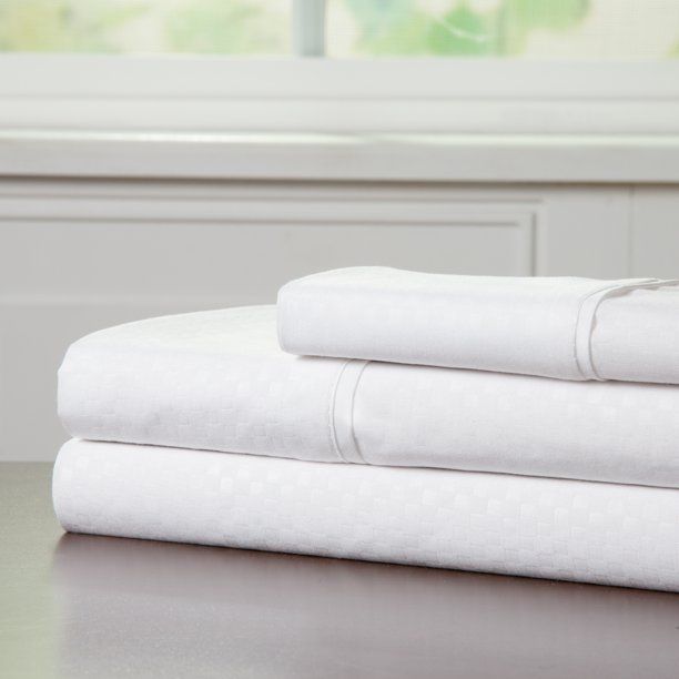 Brushed Microfiber Sheets Set- 3 Piece Bed Linens by Somerset Home (White, Twin) | Walmart (US)