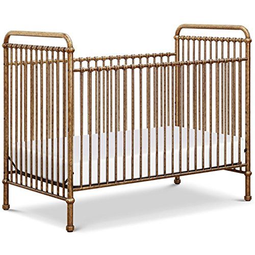 Million Dollar Baby Classic Abigail 3-in-1 Convertible Iron Crib in Vintage Gold | Amazon (US)