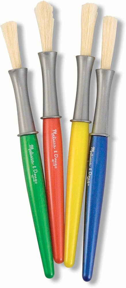 Melissa & Doug Large Paint Brush Set With 4 Kids' Paint Brushes | Amazon (US)