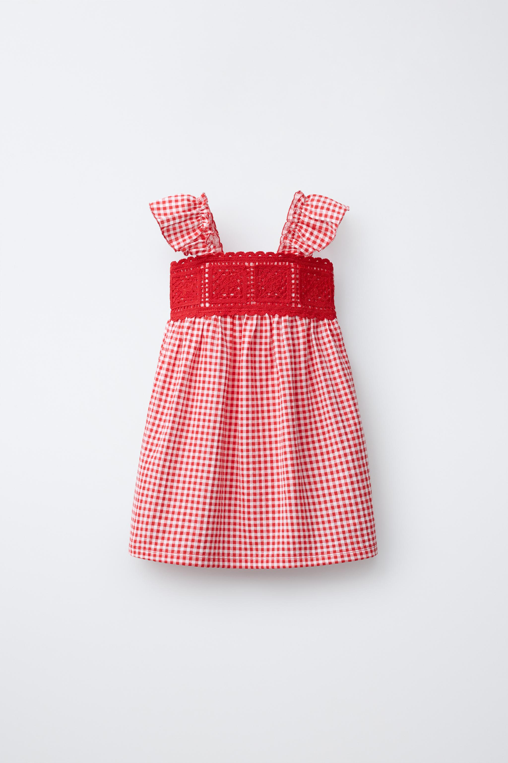 CROCHET GINGHAM DRESS | Zara US