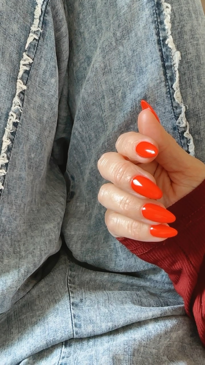 I started doing my own nails about 3 months ago at home. 

These are tips with builder gel and gel nail polish. Color: neon red 

#LTKstyletip #LTKbeauty #LTKfindsunder50