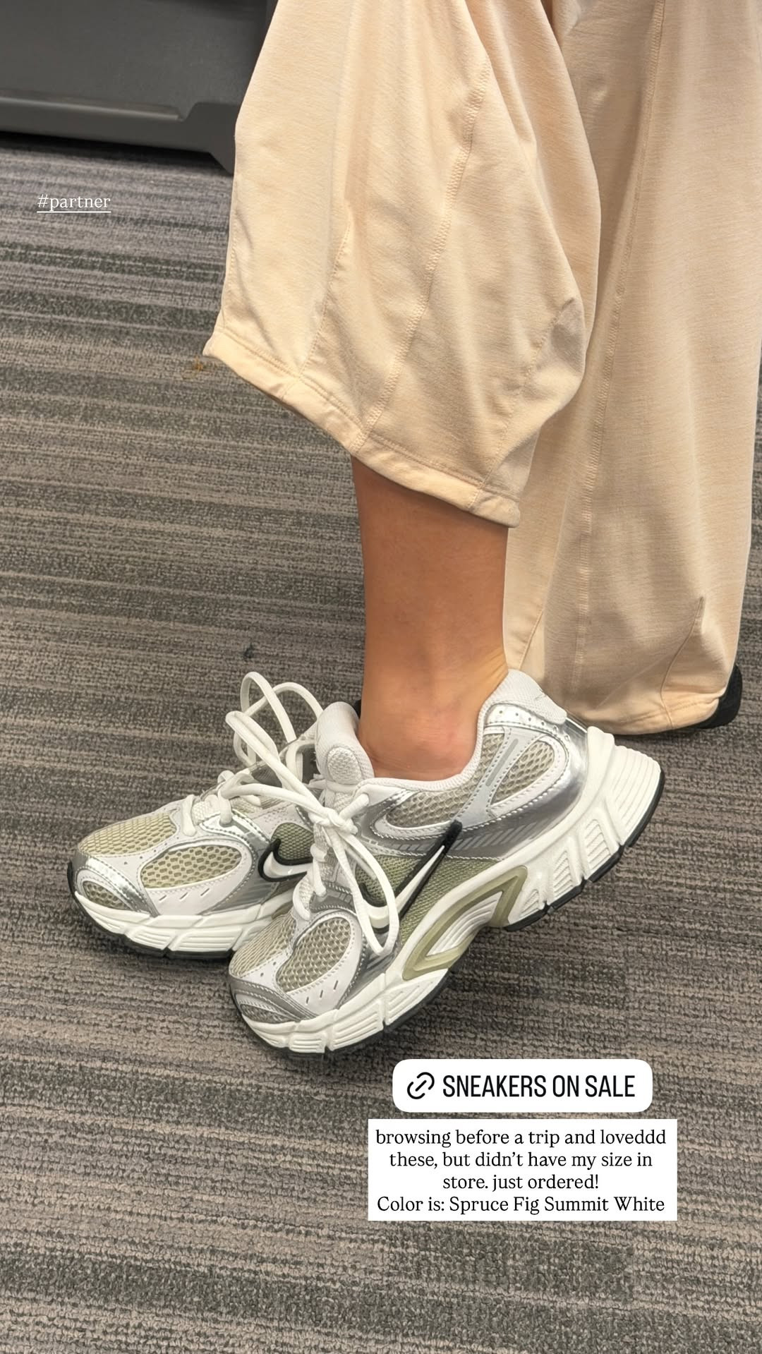 browsing before a trip and loveddd these sneakers! currently on sale + love this color combo. 🤍 

 #LTKgrwm #LTKootd #LTKSaleAlert