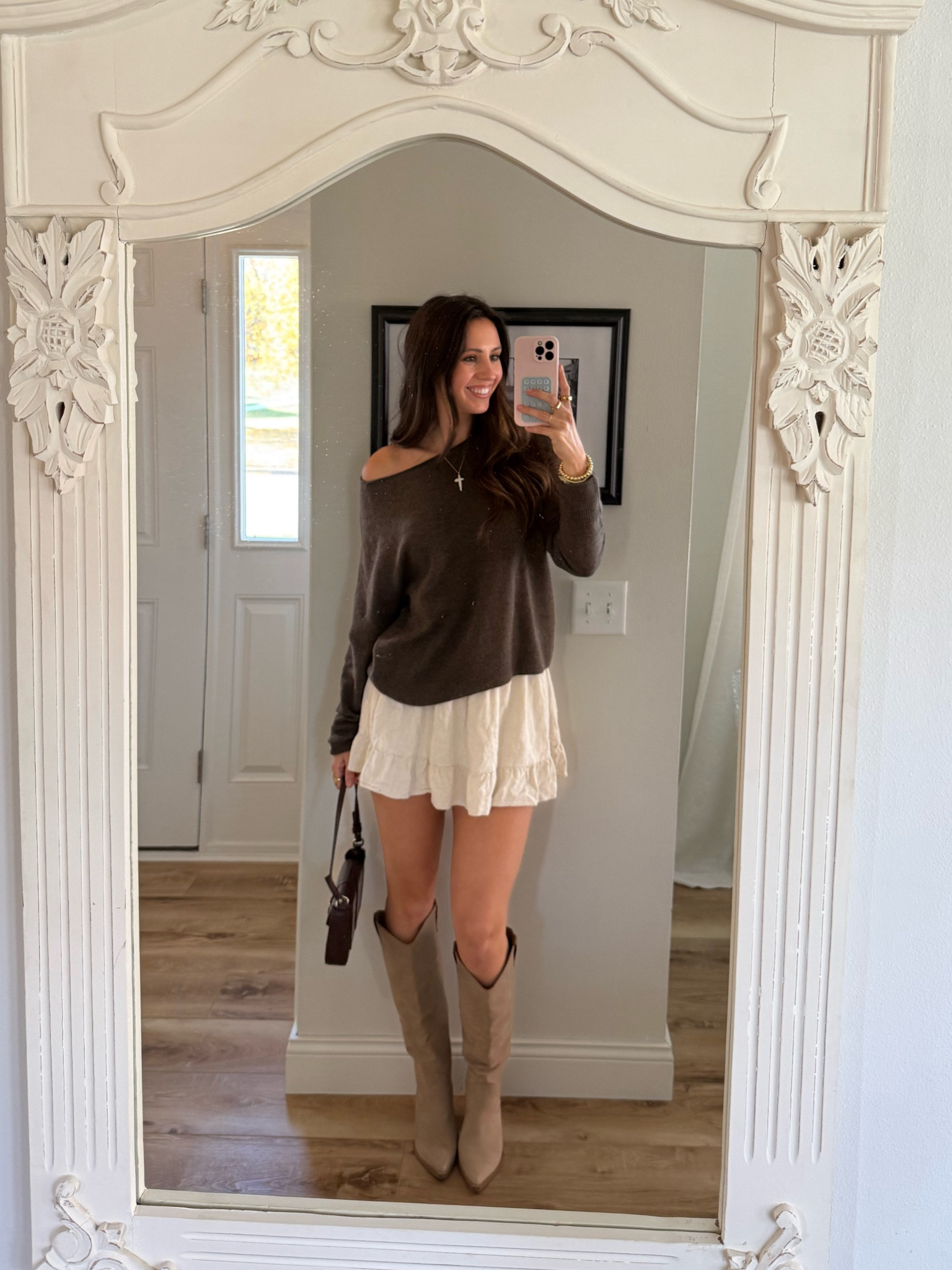 quince sweater, quince cashmere sweater, fall sweater, fall outfit, fall boots, tall tan boots, Mia shoes 

#LTKStyleTip #LTKShoeCrush #LTKSeasonal