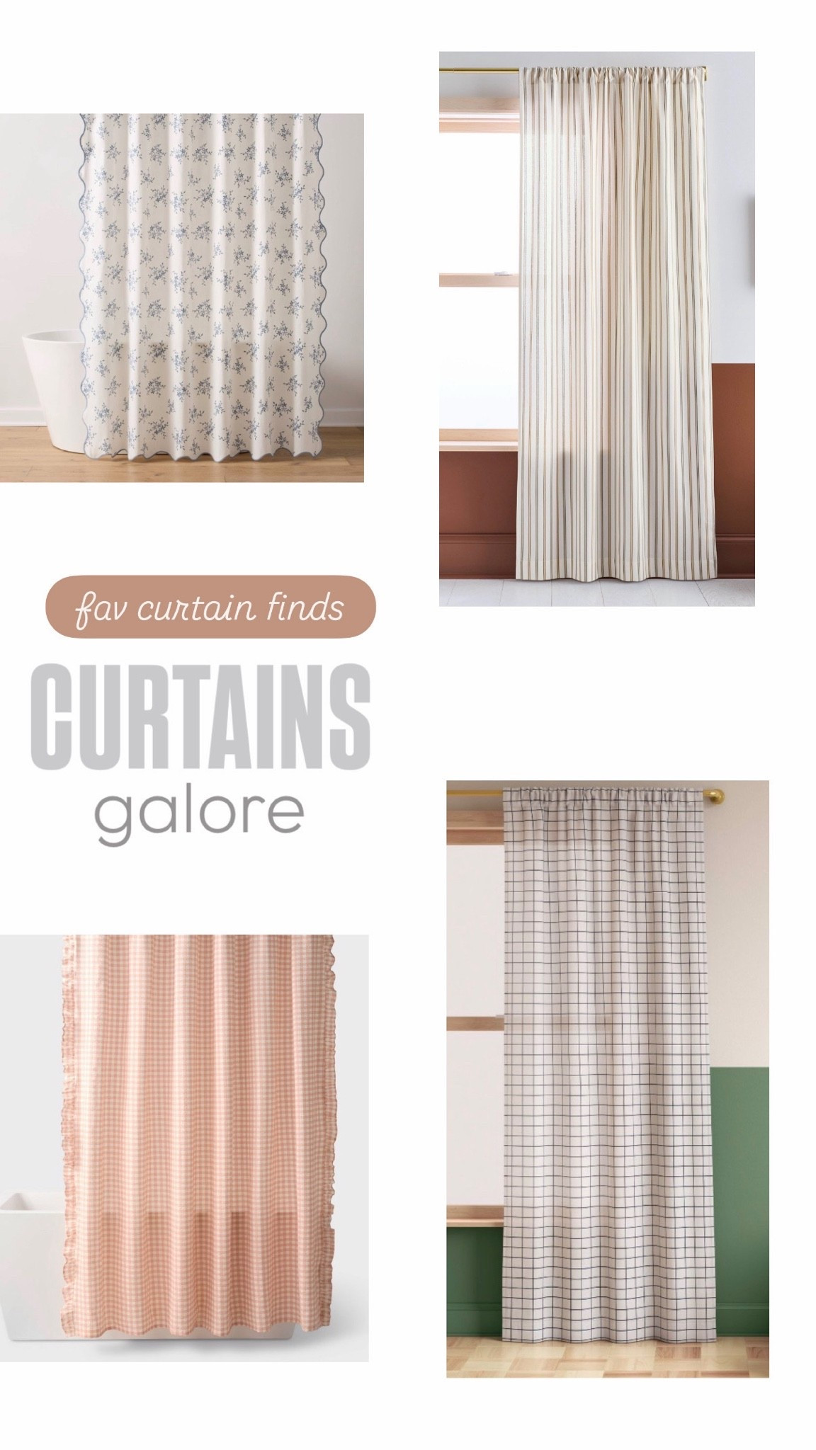 Favorite Curtain Finds! | Windows or Shower

#LTKSeasonal #LTKHome #LTKU