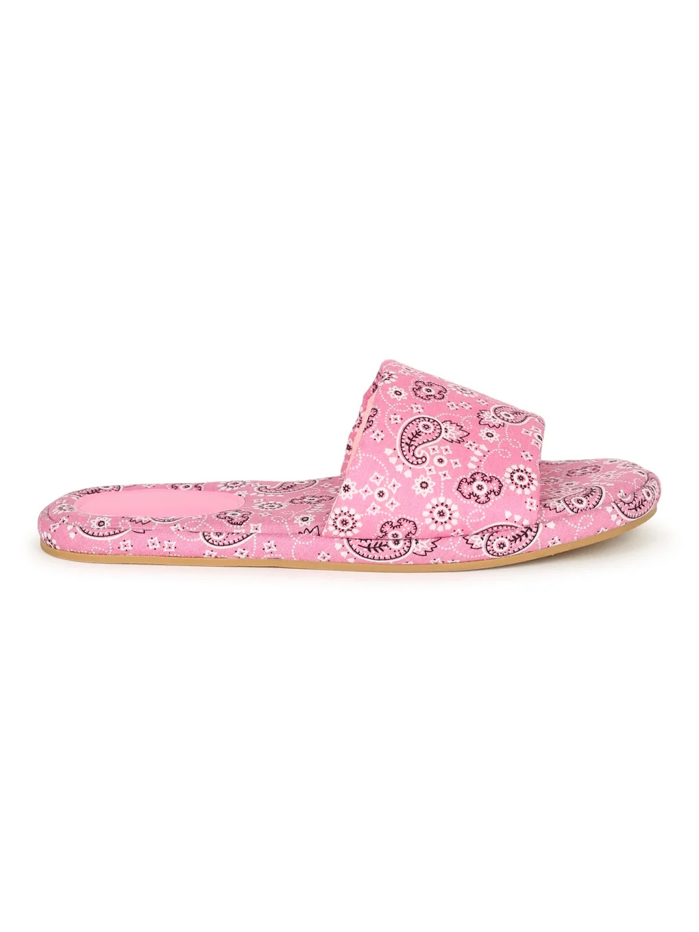 Women's Printed Design Flat Slide Sandal 20560 - Walmart.com | Walmart (US)