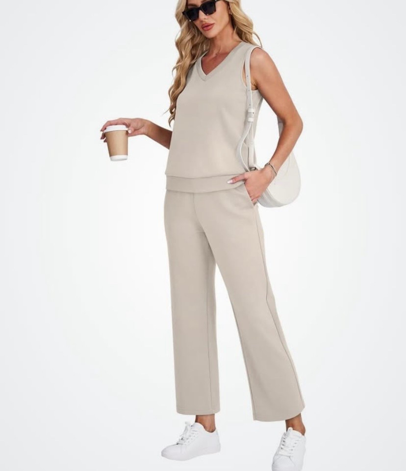 Affordable and adorable 2 piece set for the summer. I  love the v neck version, I  have the turtle one. Makes a great travel outfit. Weekend style. Brunch look. Casual street wear  

#LTKStyleTip #LTKFindsUnder50