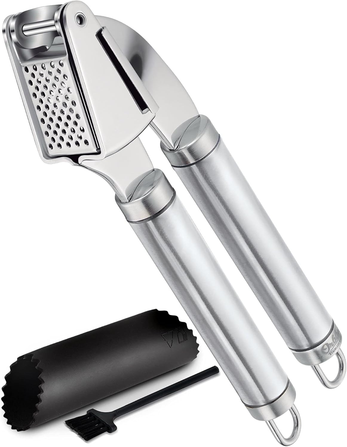 ORBLUE Garlic Press [Premium], Stainless Steel Mincer, Crusher & Peeler Set - Professional Grade,... | Amazon (US)