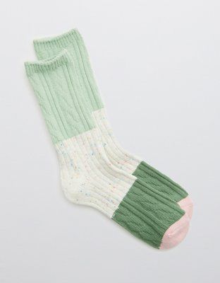 Aerie Colorblock Crew Socks | American Eagle Outfitters (US & CA)
