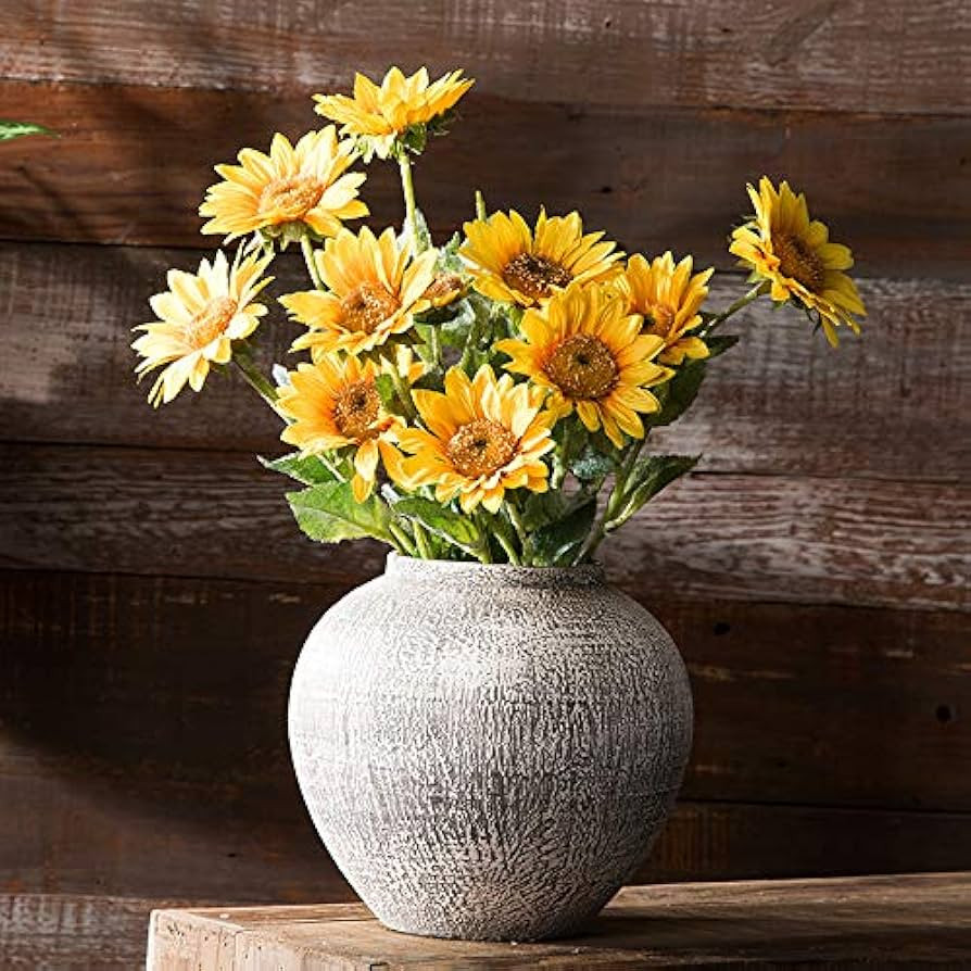 MARKABLE Modern Simple Handmade coarse Clay Pot(8.7''*8.3'') | Amazon (US)