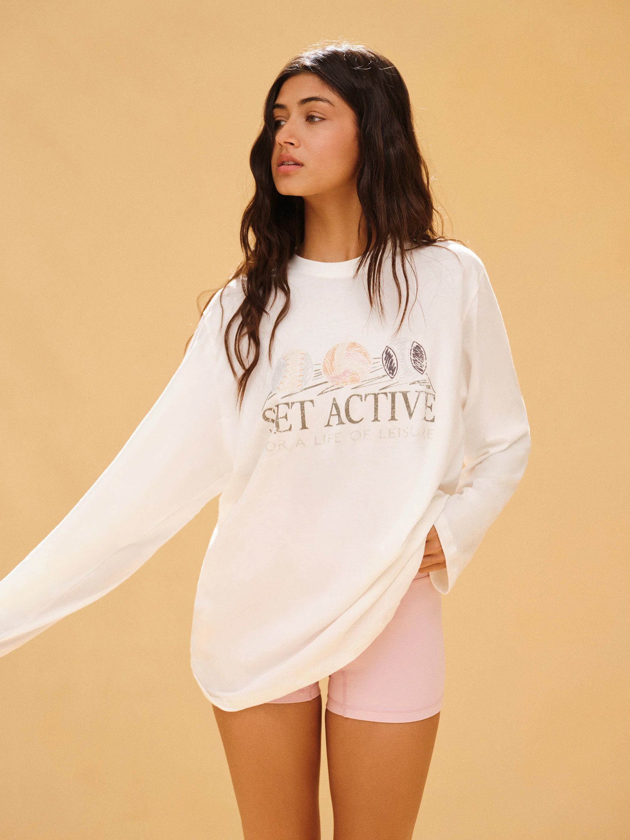 CLASSIC COTTON DAILY CLUB SET LONG SLEEVE - BLANC | SET Active
