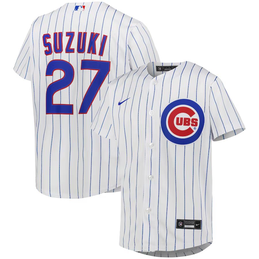 Seiya Suzuki Chicago Cubs Nike Youth Alternate Replica Player Jersey - White | Fanatics
