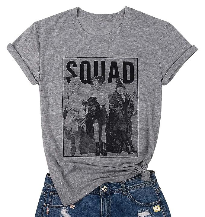 BANGELY Sanderson Sisters Squad Cute T Shirt Halloween Graphic Tees for Women Hocus Pocus Funny S... | Amazon (US)