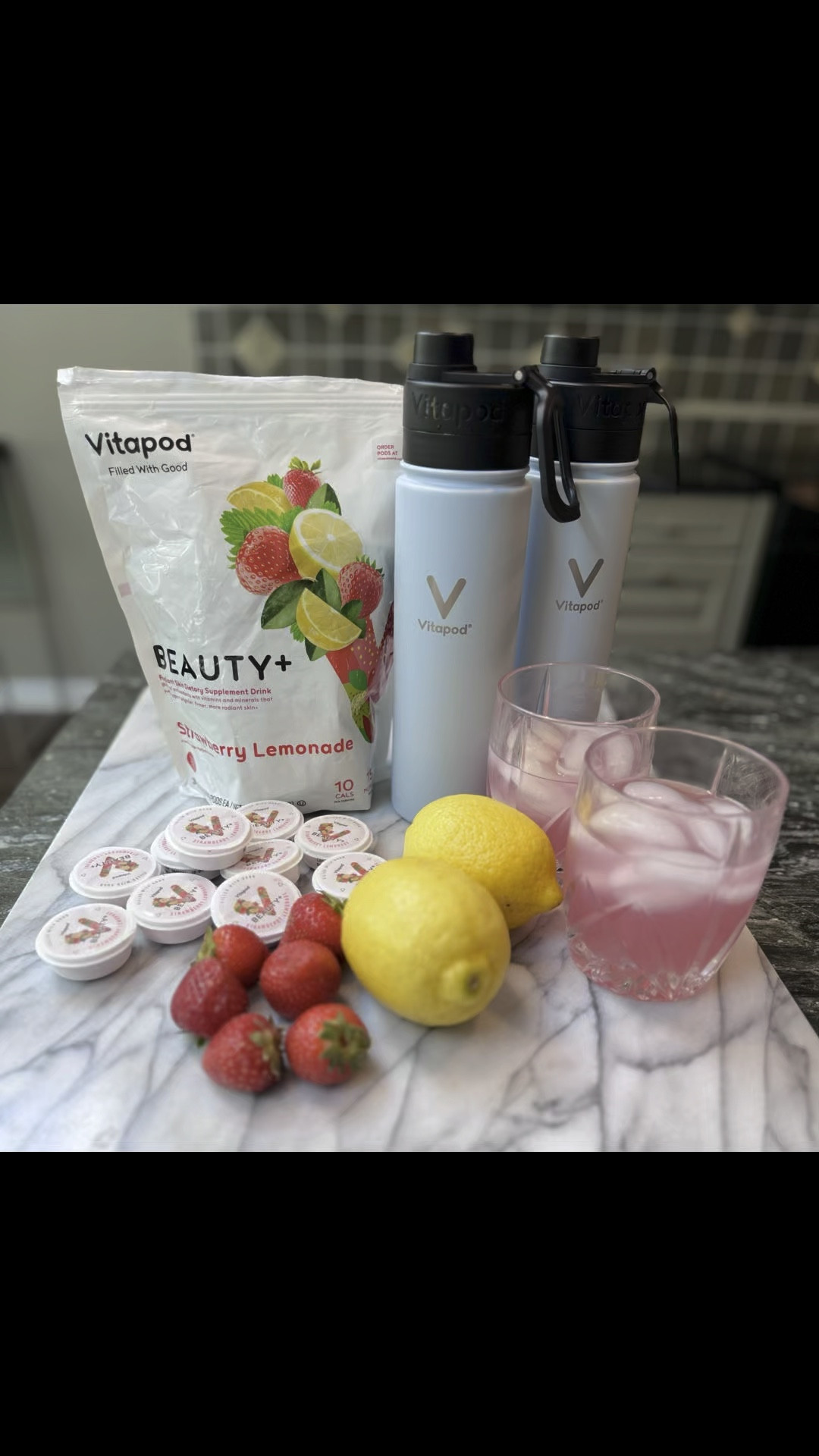 Are you looking for a drink, that in addition to your regular beauty routine, offers hydration, skin firmness and radiance?   We have discovered Vitapod- a company that provides nutritious drinks that taste great and work. 
Their doctor formulated, Beauty+ Pods contain a unique formulation of antioxidants, collagen, biotin, zinc, Vitamins A C D and E. We all know that beauty starts from within and Beauty + Pods will help with-
Revitalization of your skin
Improved radiance
Helps maintain hair and nails
Improves skin firmness
Provides hydration 

There are no artificial flavors or colors and zero sugar.  We are both over 60 and maintaining our skin becomes more important as we age.   Why not try something that is good for you and tastes good!!

#LTKwellness



#LTKBeauty #LTKActive