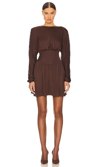 Slinky Jersey Mini Dress in Chocolate Brown Mini Dress Vacation Looks Capsule | Vacation Must Haves | Revolve Clothing (Global)
