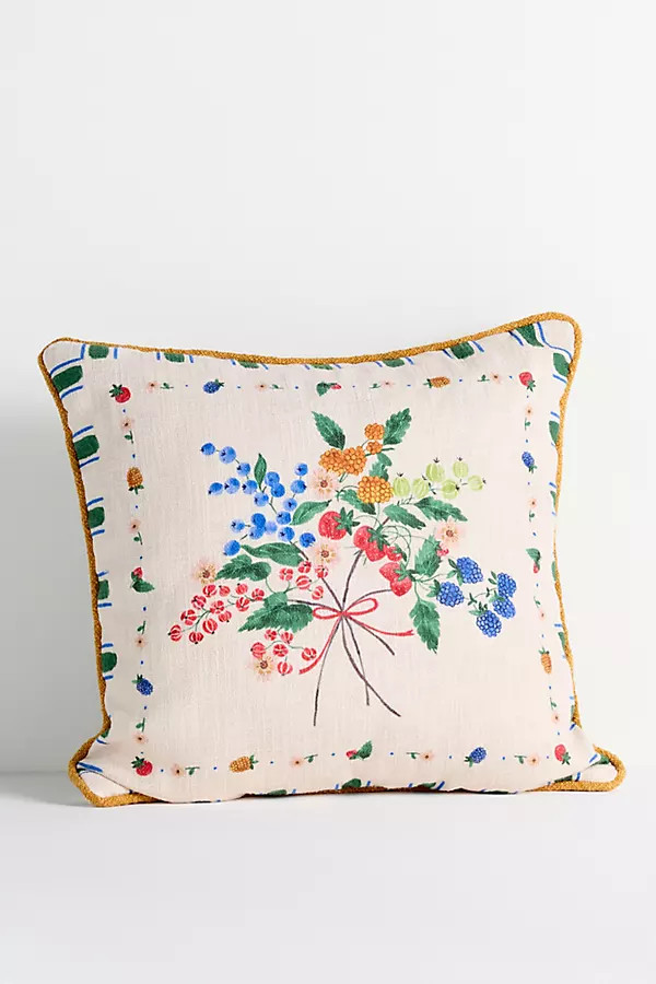 Leiah Printed Indoor/Outdoor Floral Pillow | Anthropologie (US)
