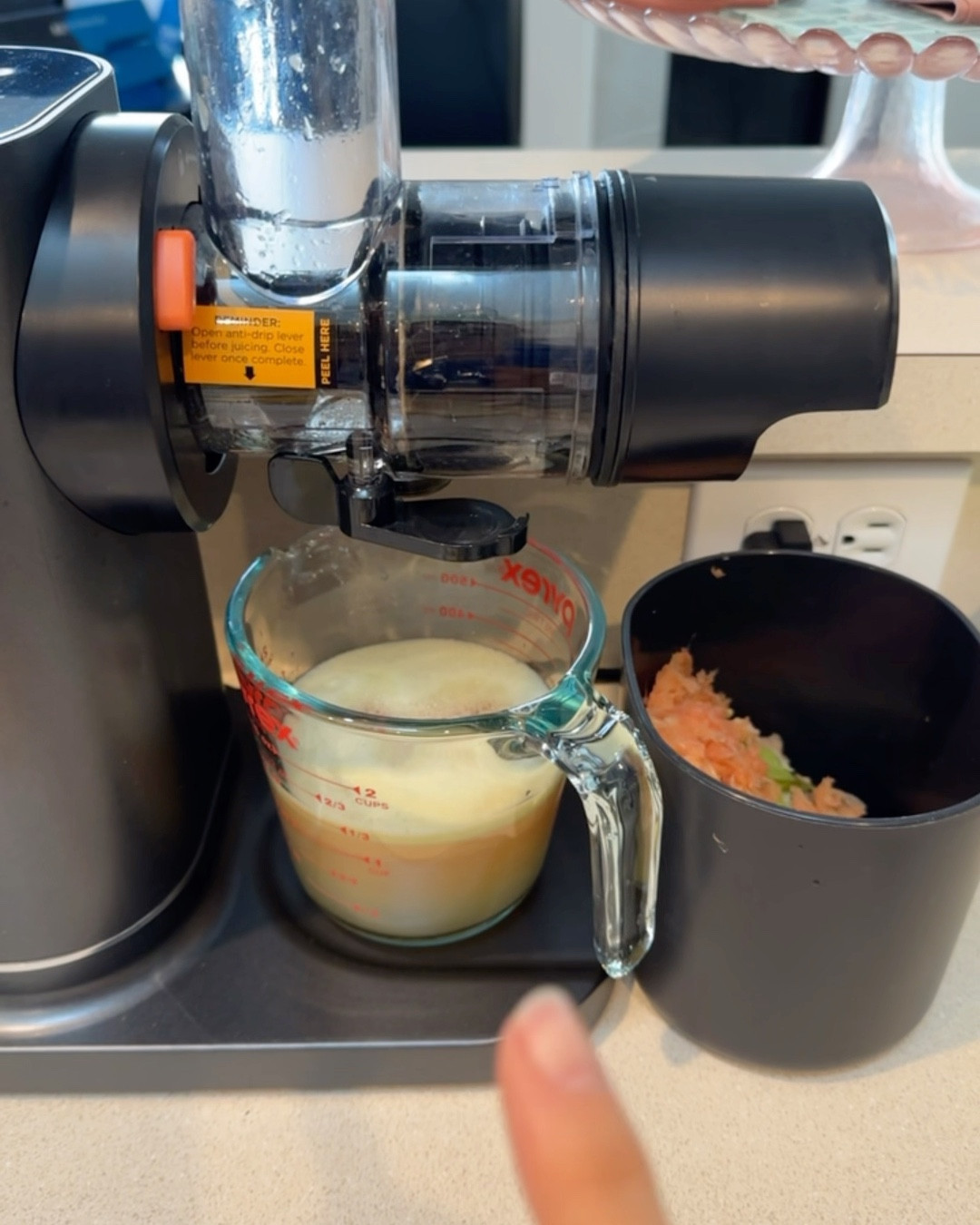 Still juicing, and man does it make me feel good! 🥕 🍋 🍊 This cold press juicer is affordable, fits great on the countertop, and is so easy to use! Plus, the health benefits are amazing. 🤩 

#LTKFamily #LTKHome #LTKGiftGuide