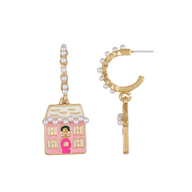 Packed Party Gingerbread House Mini Hoop Earrings | Walmart (US)