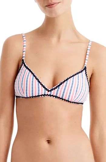 Women's J.crew French Bikini Top, Size X-Small - White | Nordstrom