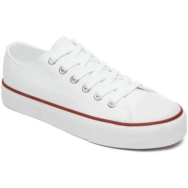 Shirry Womens Canvas Shoes Low Top Shoes Fashion Sneaker Walking Shoes for Woman Classic Casual S... | Walmart (US)