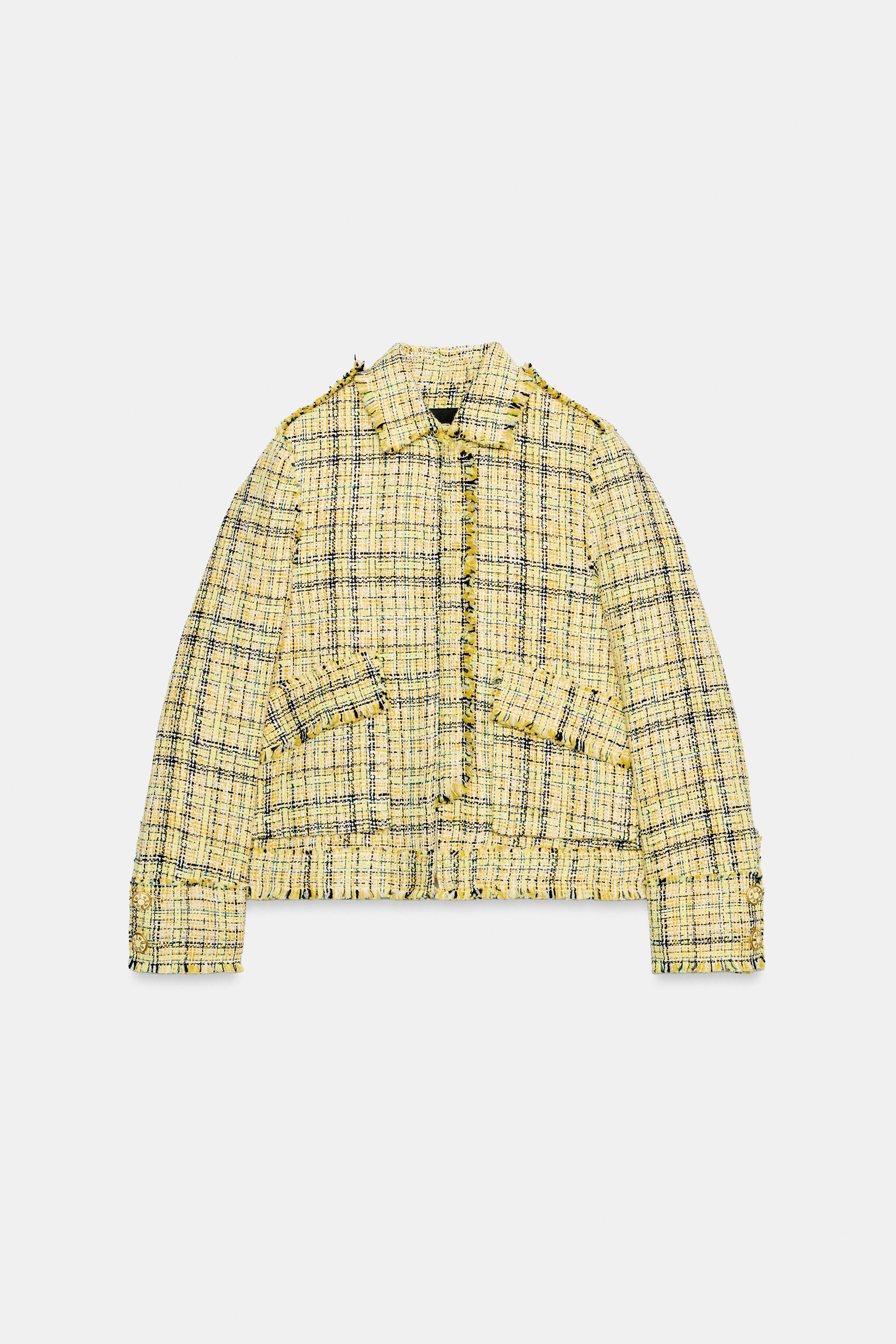 ZW COLLECTION TEXTURED PLAID JACKET | Zara US