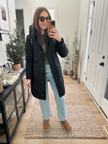 Running out the door but wanted to share my Walmart winter coat again. Under $100 and selling out! I’m wearing the black M, but have my eye on the olive color. 

#LTKfindsunder100 #LTKSeasonal #LTKmidsize