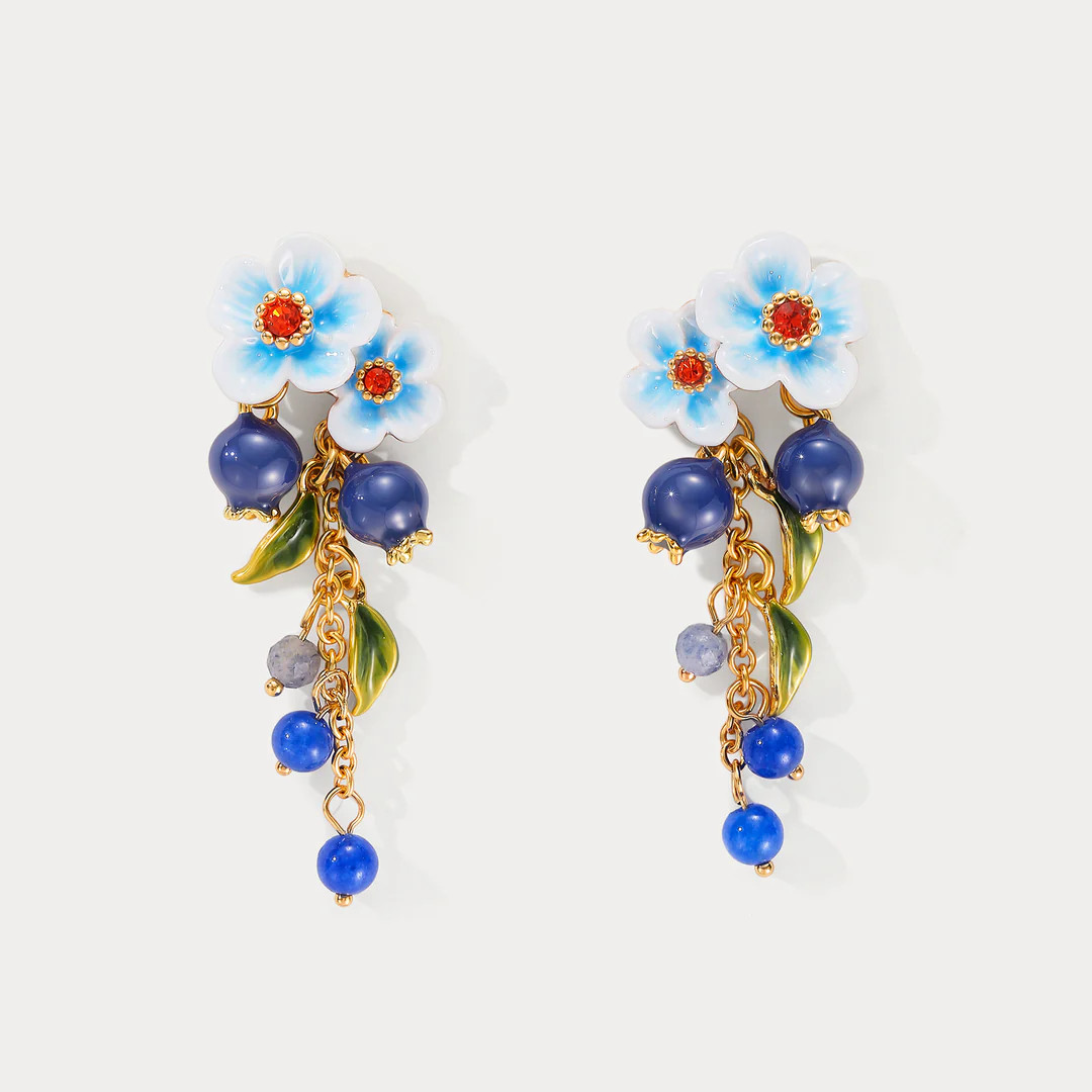 Blueberry Blossom Earrings | Selenichast