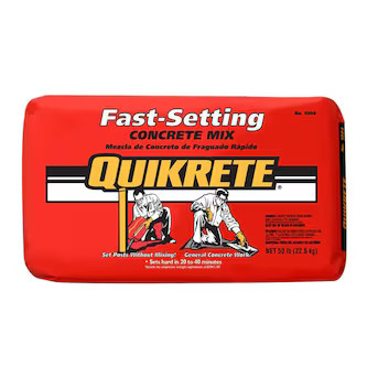 QUIKRETE 50-lb Fast Setting Concrete Mix | Lowe's