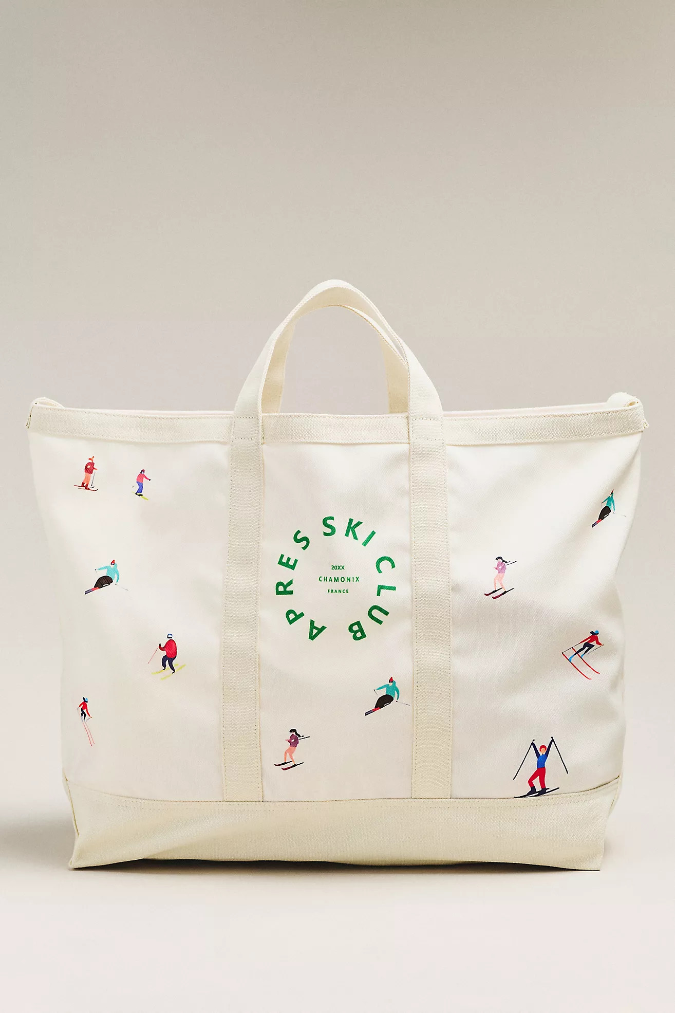 Oversized Slouchy Printed Canvas Tote | Anthropologie (US)