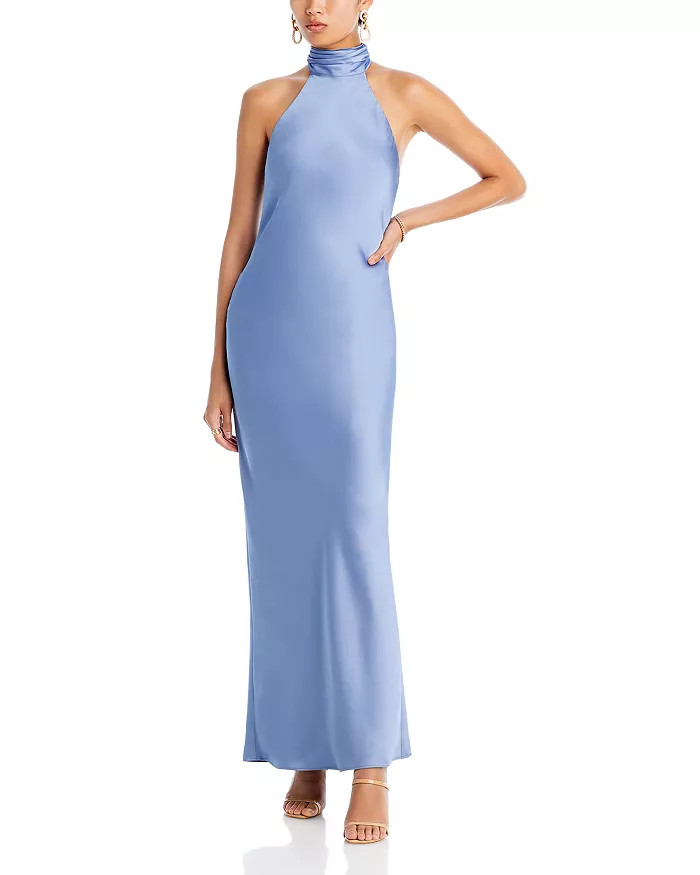 Tatiana Satin Halter Gown | Bloomingdale's (US)
