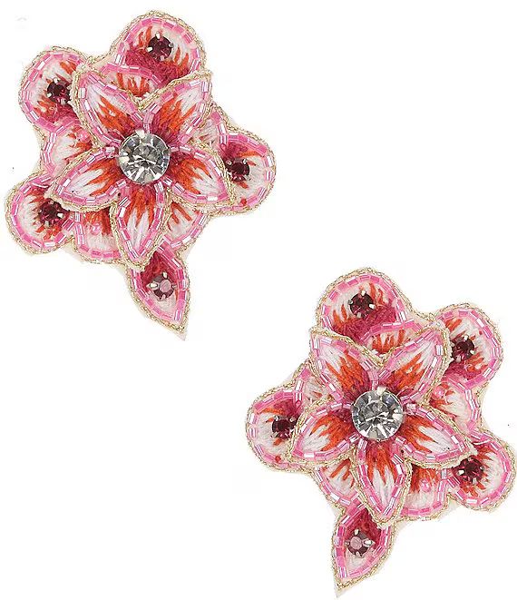 Fab Flower Rhinestone Stud Earrings | Dillard's