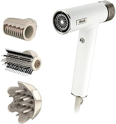 Shark Hair Dryer SpeedStyle RapidGloss Finisher and High-Velocity, Ionic Hair Blow Dryer with IQ ... | Amazon (US)