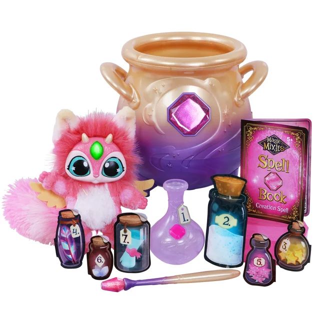 Magic Mixies - Magical Misting Cauldron with Interactive Pink Plush Toy - Electronic Pets | Walmart (US)