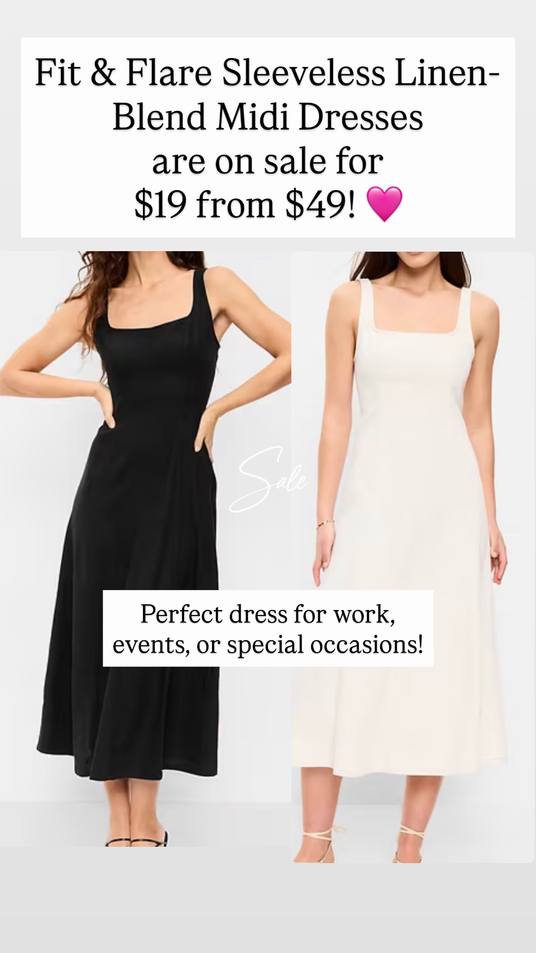 Linen midi dresses are on sale! Perfect wear anywhere dress!

#LTKootd #LTKSaleAlert